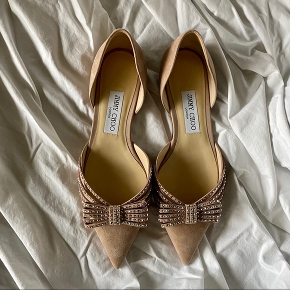 NIB Jimmy Choo Kaitence Flats in Ballet Pink 9 - Picture 3 of 8